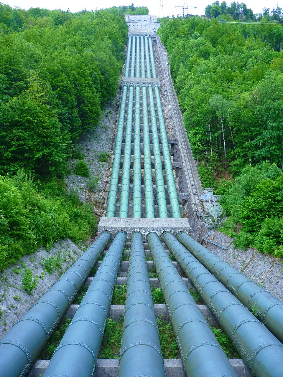 water pipe, pressure pipes, hydropower plant