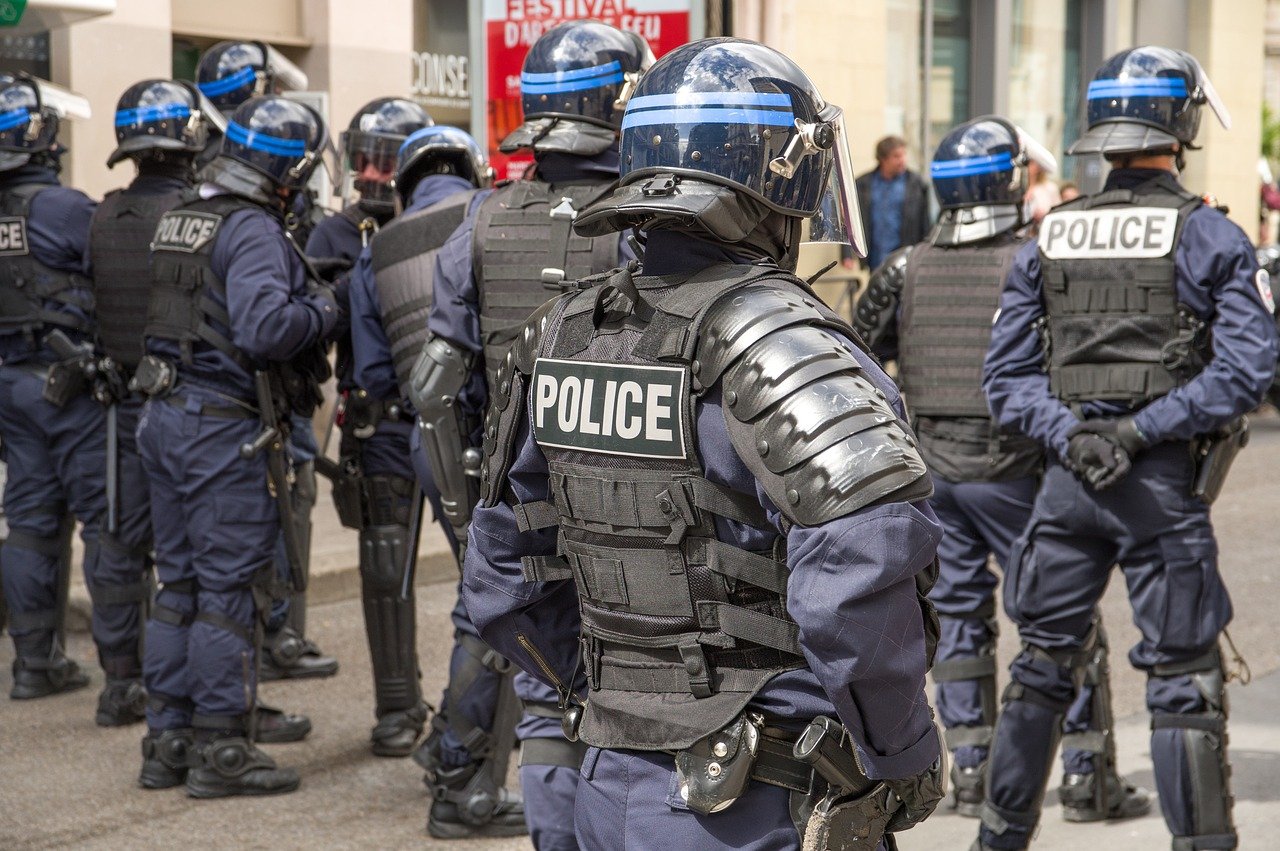 france, police, security, expression, helmets, police, police, police, police, police