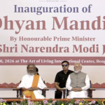 Indian PM Modi, Gurudev Sri Sri Ravi Shankar Inaugurate One of the World’s Largest Meditation Temples in Bengaluru