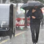 Thunderstorm warnings issued for parts of UK with flash flooding expected