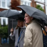 Rainfall and thunderstorms finally reach UK ahead of another potential heatwave