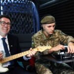 Watch: Andy Burnham plays The Smiths song with Ukrainian soldiers
