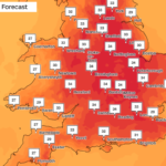 Mapped: UK to be hotter then Barcelona as fifth heatwave will bring 36C temperatures