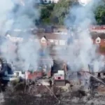 Woman arrested after suspected arson destroys five homes in Welsh town