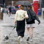 UK hit with heavy rain and thunderstorms with risk of flash flooding